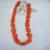 The original red coral necklace female exaggerated simple necklace jewelry