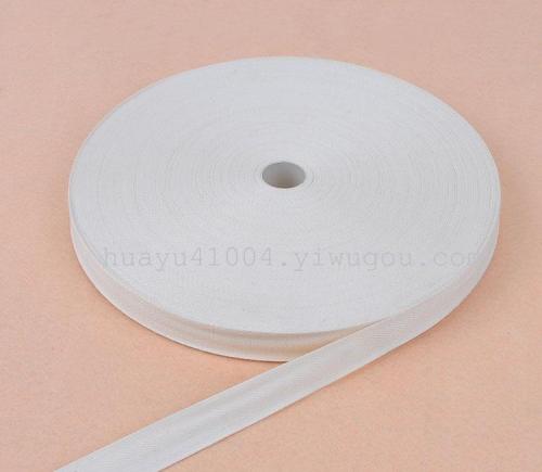 [Factory Direct Sales] 2cm Cotton Fine Grain Herringbone Cotton Tape， Combed Cotton Tape
