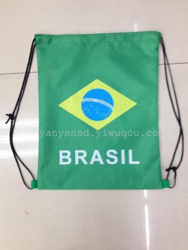 fan leisure bag （ball game） fan supplies drawstring bag， shoulder sports， polyester tote bag， student bapa