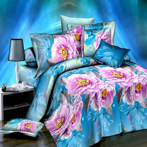 active printed european and american 3d bedding four-piece set factory direct