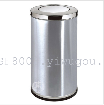 Luxury hotel supplies stainless steel round trash can