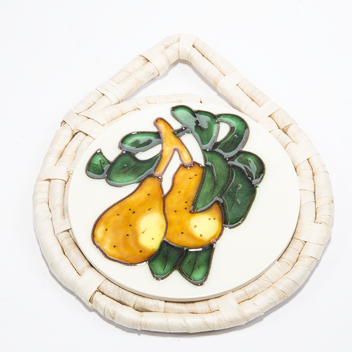 锅垫 供应好质量韩版印花陶瓷隔热垫16公分创意隔热垫餐垫批发