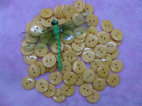 resin button two-eye button bread buckle multi-color buckle