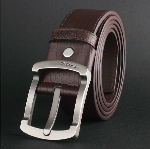 Pin Buckle Casual Belt Men‘s Business Cowhide Korean Fashion Pant Belt Pure Authentic Versatile