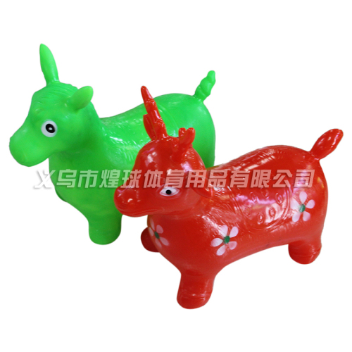 Printing Jumping Horse Jumping Deer Children‘s Toys Inflatable Toys Sports Toys Wholesale