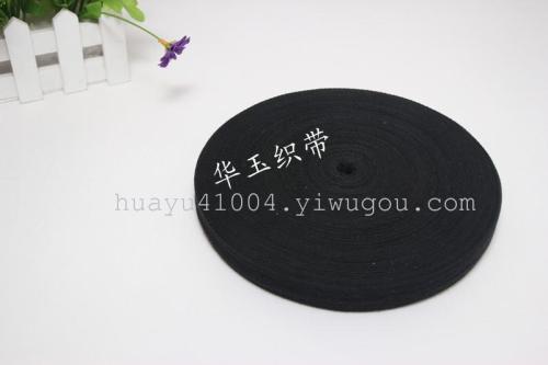 [Factory Direct Sales] 2cm Black Herringbone Cotton Belt in Stock 
