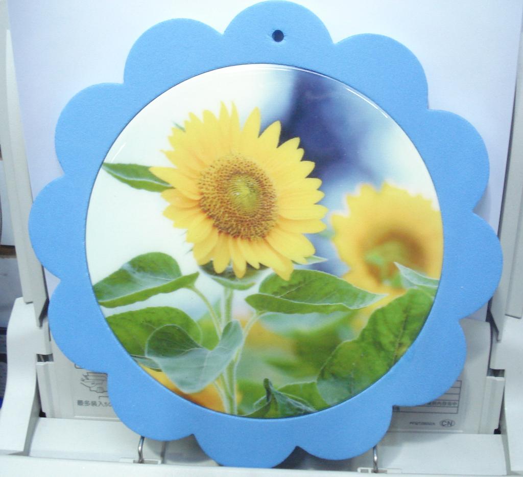 吸水陶瓷杯垫供应好质量韩版印16公分创意隔热垫餐垫批发