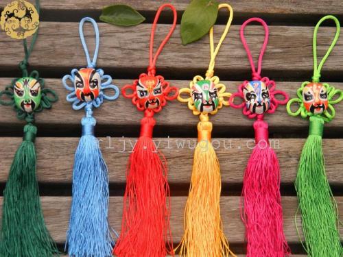 ethnic style characteristic craft chinese knot peking opera facial makeup pendant small gifts for foreigners festive holiday gifts