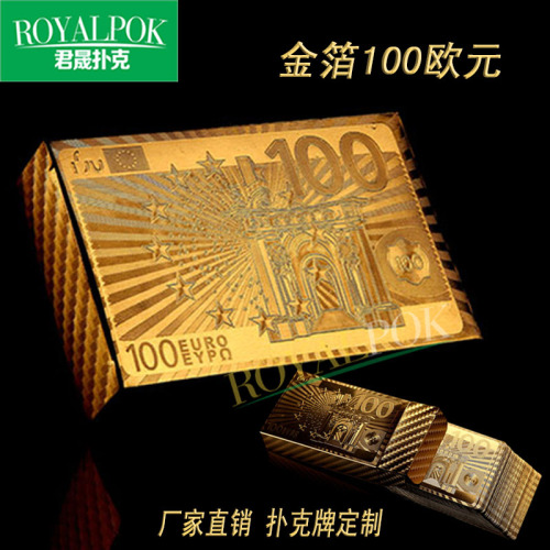 poker card customization gold foil poker poker customization foreign trade export poker euro poker