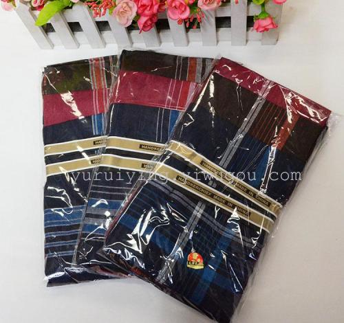 Manufacturers Supply Export foreign Trade 4D Dark Handkerchief Men‘s Handkerchief Handkerchief