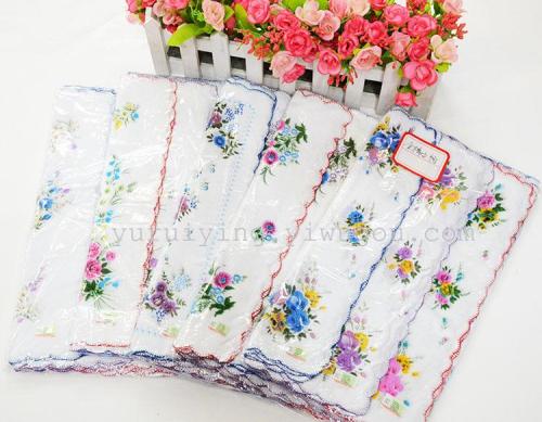 Export Foreign Trade High Quality 452 Women‘s Small Flower Handkerchief handkerchief Printed Handkerchief