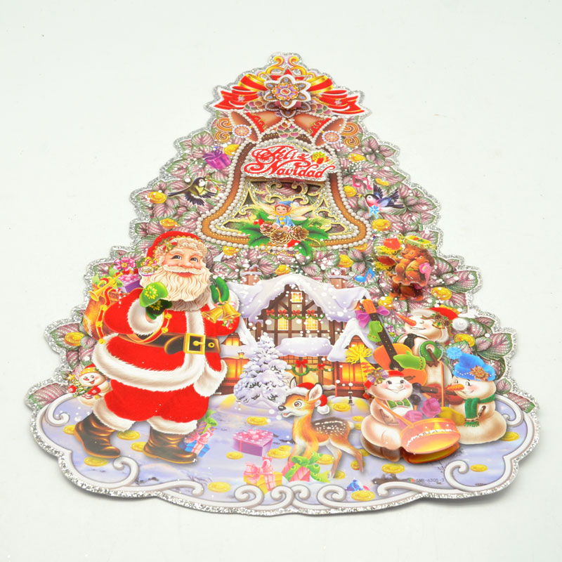彩色纸质圣诞贴纸SMR6305-3