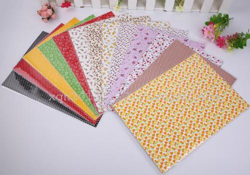 Factory Direct Korean Learning Stationery Cotton Cloth Large cloth Sticker DIY Decorative Cloth Sticker A4 Specification 