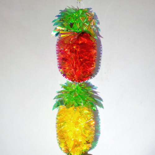 Two-Color Pet Crystal Pineapple Lantern Lantern and Festive Supplies