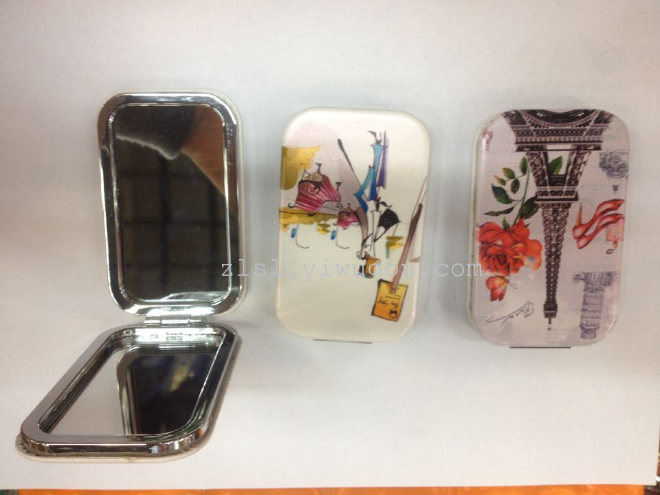 化妆镜，镜子，小镜子，皮镜