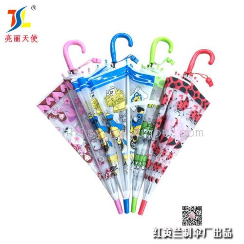 eva environmental protection cartoon animal children‘s umbrella straight handle umbrella factory direct sales