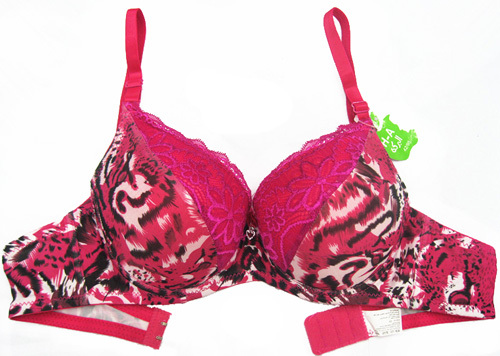 Foreign Trade Supply 518#（Thick Cup C） printed Lace Export Bra Underwear （Spot）