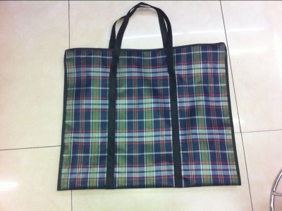 PE Plaid Bag Shopping Bag Gift Bag Ad Bag.