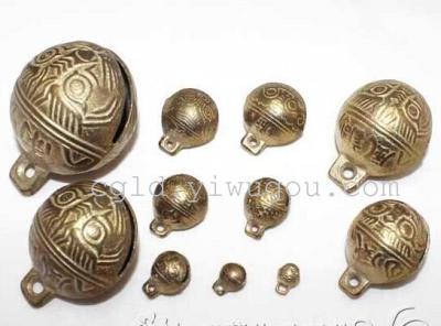 Vintage Tiger copper bells DIY accessories handmade materials Tiger bells