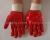 Red oil resistant PVC gloves red rubber glove oil acid resistant, alkali resistant, slip