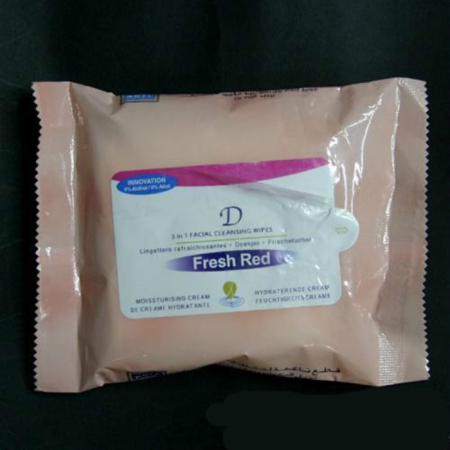 Foreign Trade Disposable Wet Tissue Pink Packaging