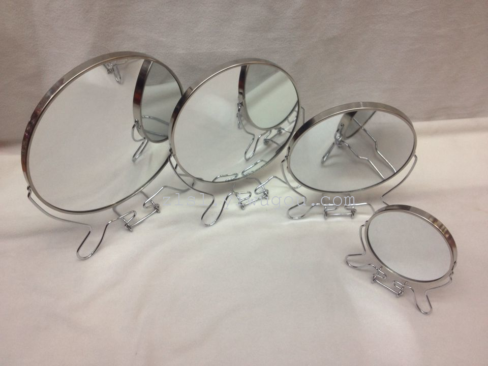 铁边镜  镜子  双面镜   园镜