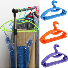 Rainbow plastic hangers