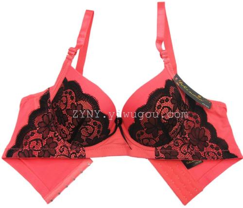 foreign trade supply 3973#（thin cup c） lace bra adjustable bra underwear （spot）