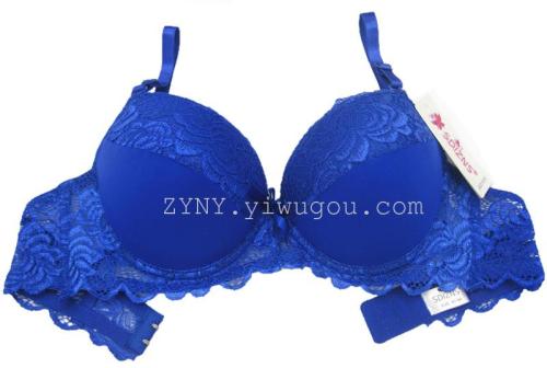 foreign trade manufacturer direct sales 4246#（thick cup b- c） lace bra underwear （in stock）