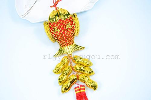 Golden Fish Pendant Festive Peanut Pendant Ingot Pendant Holiday pendant Factory Direct Sales