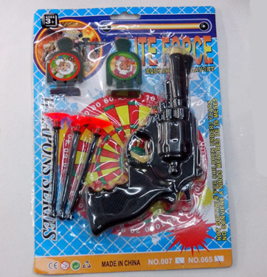Boards inside green plastic educational toys children's toys police soft bullet gun