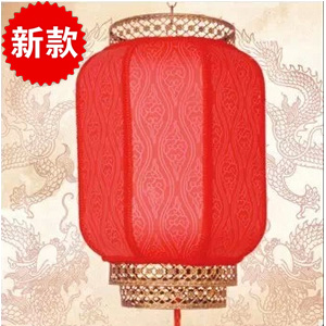 新款仿羊皮冬瓜灯2 红铁边冬瓜灯笼 铁艺冬瓜灯笼