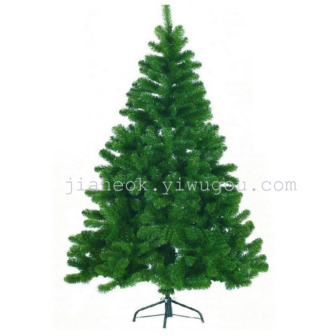 1.2米 1.5米 1.8米塑料脚圣诞树仿真PVC节日装饰树