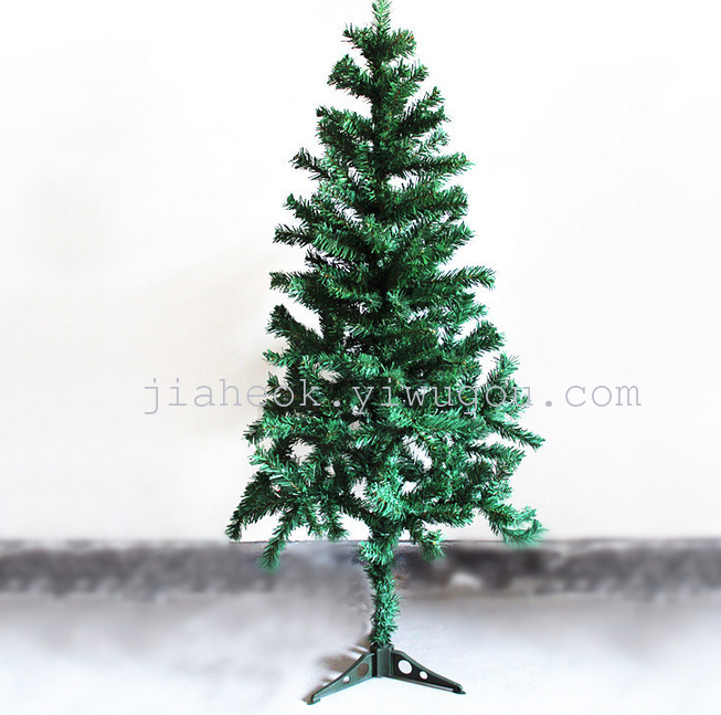 绿色pvc圣诞树 1.8米普通加密圣诞树 圣诞用品批发