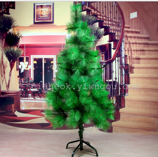 高档松针圣诞树 1.5米加密松针树 三截拼装圣诞节装饰