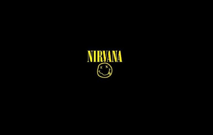 nirvana 涅盘乐队标志全棉材质大方巾bandana 摇滚乐队主题标示图案四