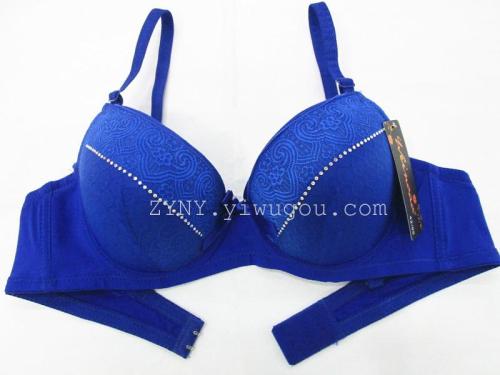 254# new order jacquard rhinestone set bra underwear