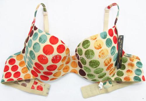 10# new order one-piece stone spot round pattern bra underwear