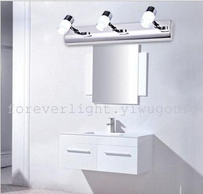 High-power LED mirror lights modern minimalist bathroom lamp Crystal lamps bedroom Bathroom lighting