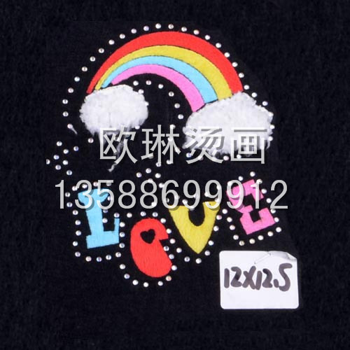 Yiwu Shopping Accessories Love Pattern Hot Tear Heat Transfer Patch Heat Transfer Printing Wholesale Custom Leggings/Bags/Oversleeves/Cotton Slippers