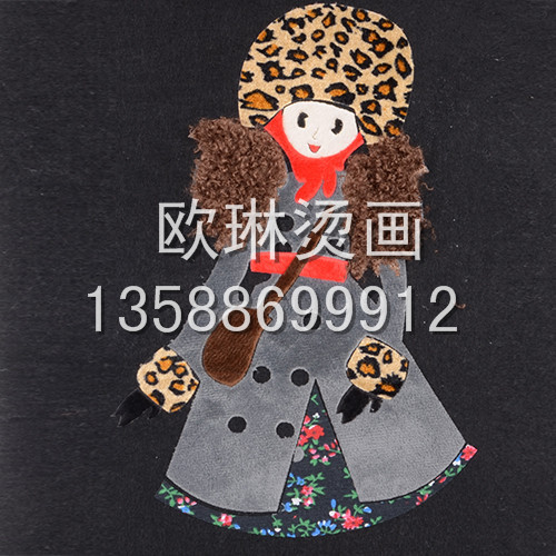 Yiwu Shopping Accessories Girl Series Hot Tearing Hot Stamping Picture Wholesale Custom Jeans/Clothes/Shoe Bag 