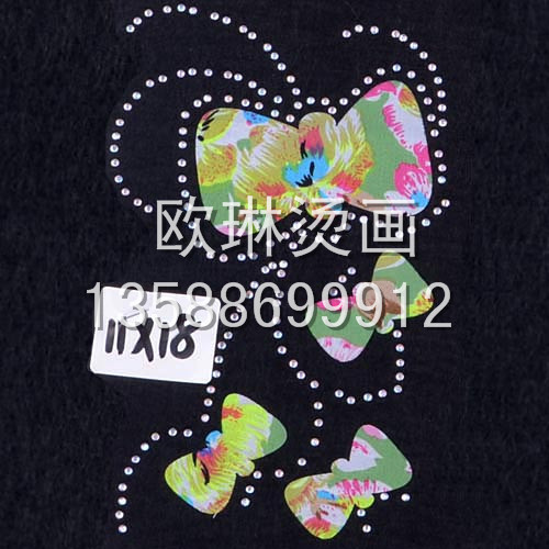 yiwu purchase accessories wholesale customized bowknot hot tearing hot stamping picture leggings/bags/pillows/clothing