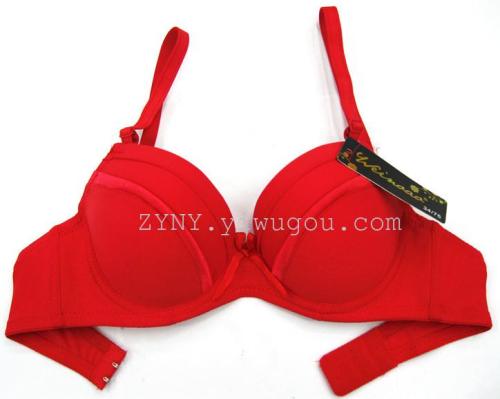 20# factory Direct Medium Thick Cup Pleated South American Spot Bra Underwear 