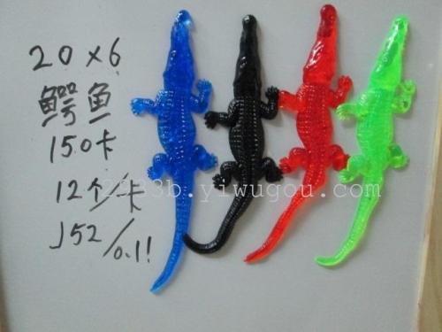 Soft Rubber Products Crocodile Toys Kids Throwing Toys Window Sticker