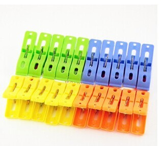 20 PCs Plastic Peg Spring Practical Socks Clip Daily Strong Clip Windproof Clip
