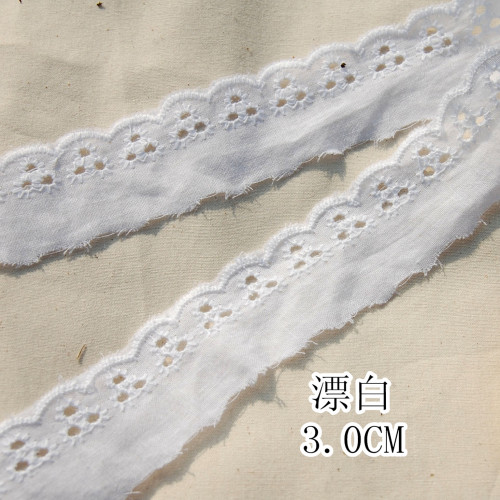 3.0cm pure cotton three-hole manufacturers hot-selling clothing accessories