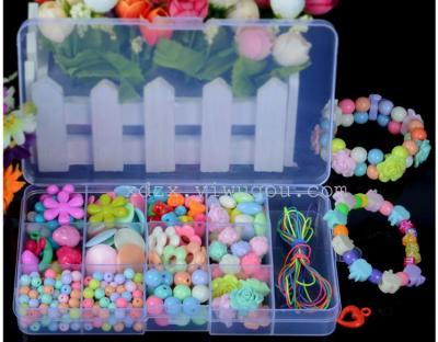 Wholesale factory direct DIY beaded by hand early education for children of color beaded handmade toys gift set