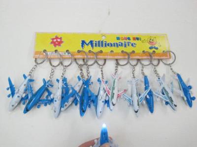 Led key chain authentic aircraft airplane lamp pendant wholesale discounts led cartoon airplane factory
