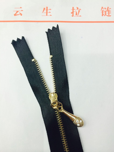no. 3 nylon zipper silk zipper super soft high quality diamond zipper