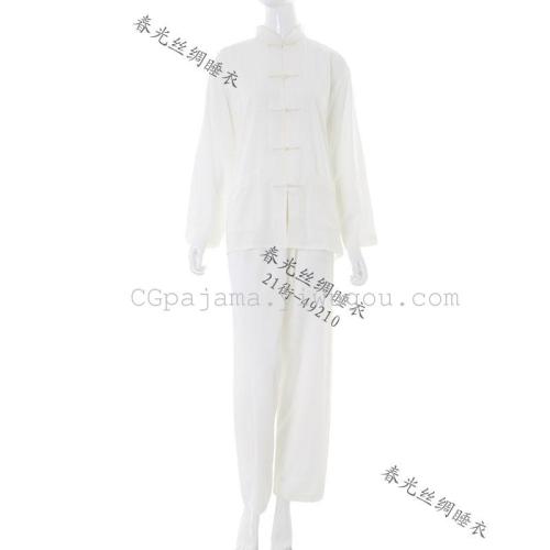 chinese suit old linen tencel tang suit long-sleeved women‘s hanfu practice clothes